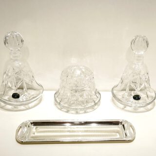 Juego de Tocador cristal de Bohemia 4 piezas